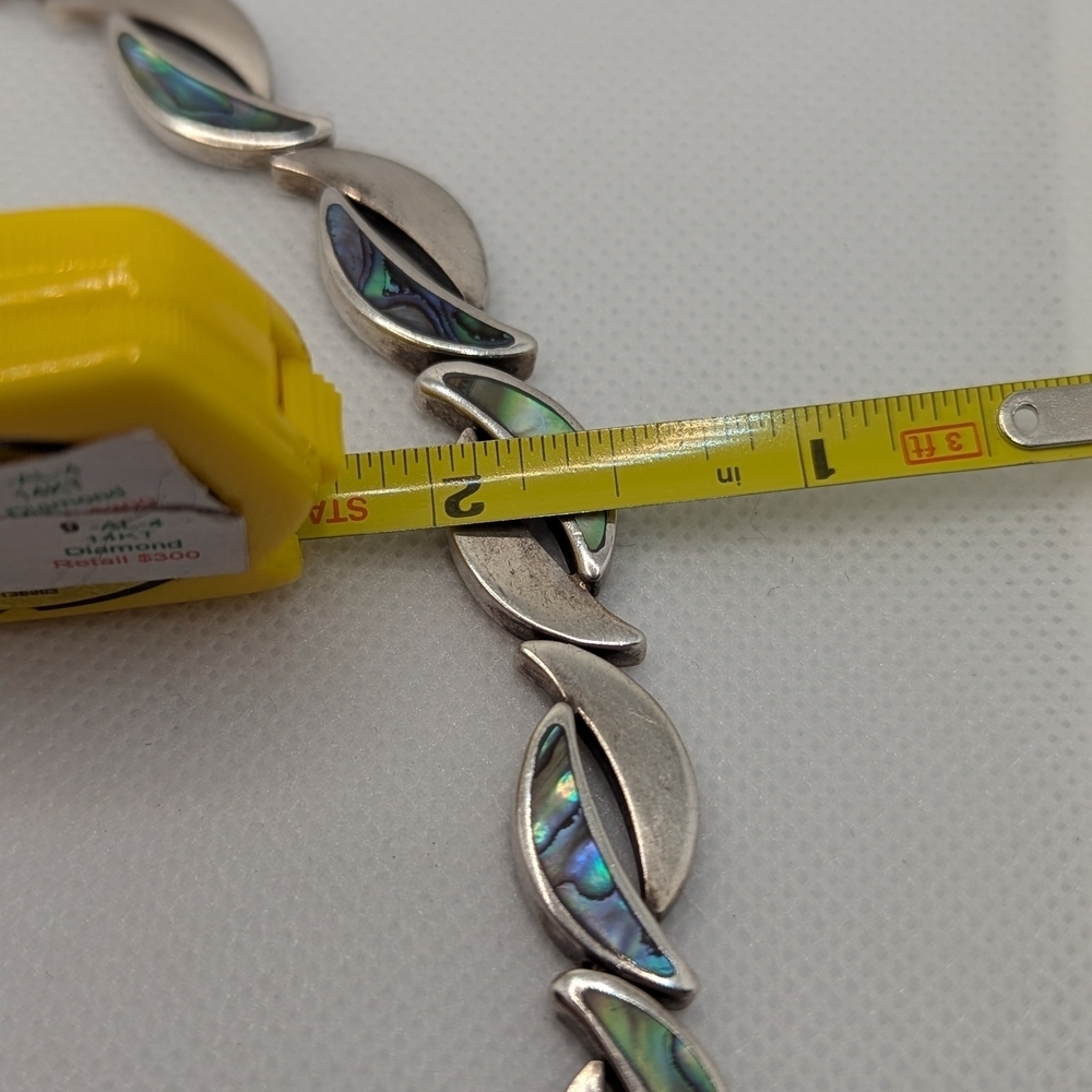 Sterling Silver Abalone Necklace - Picture 3 of 5